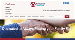 Desktop Screenshot of familyfirstseniorcare.com