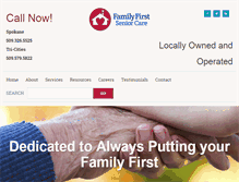 Tablet Screenshot of familyfirstseniorcare.com